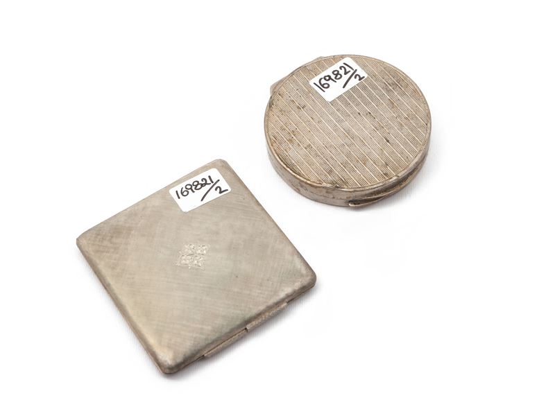 Due portacipria in argento