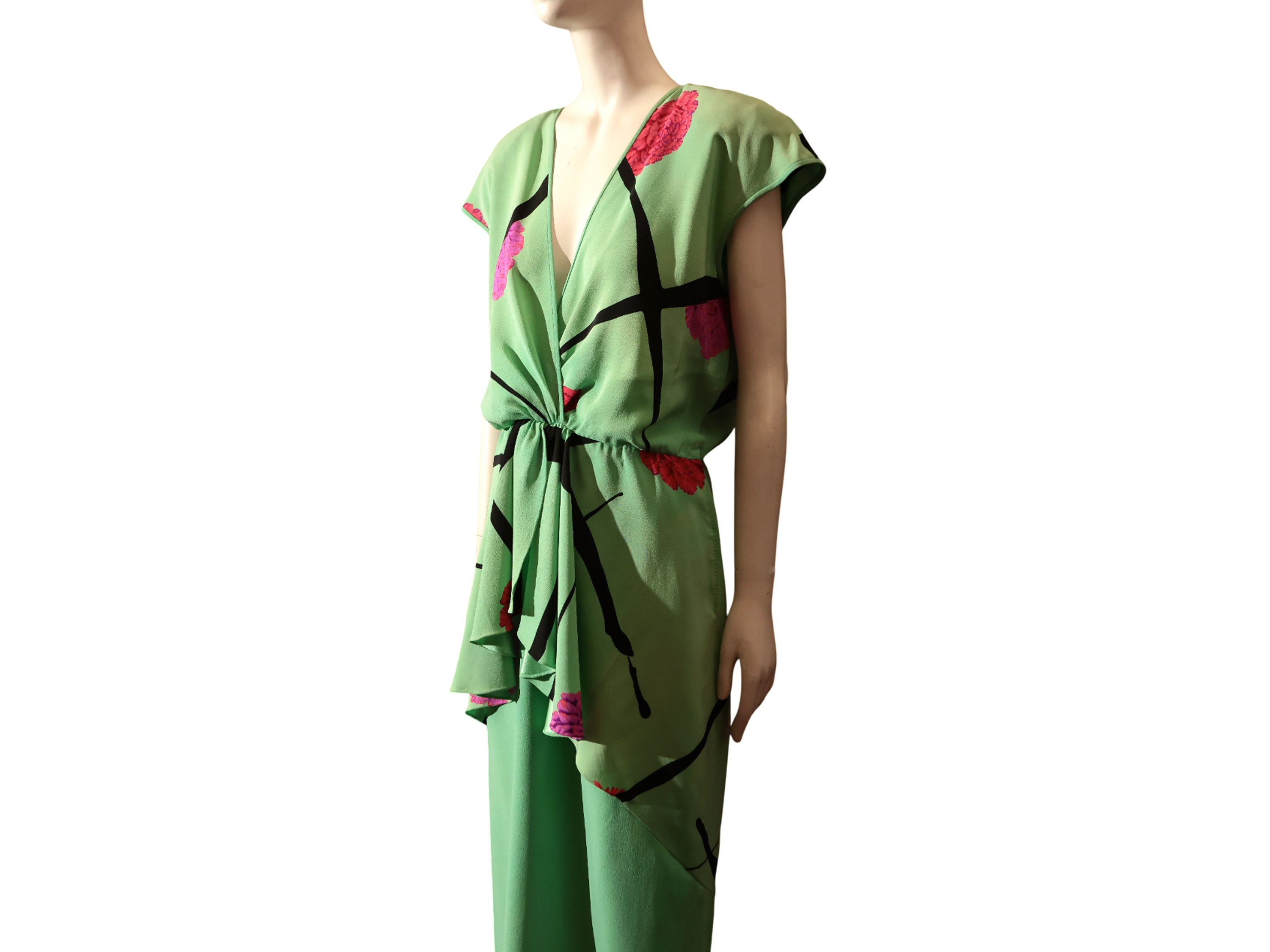 Valentino - Abito lungo in crepe di seta