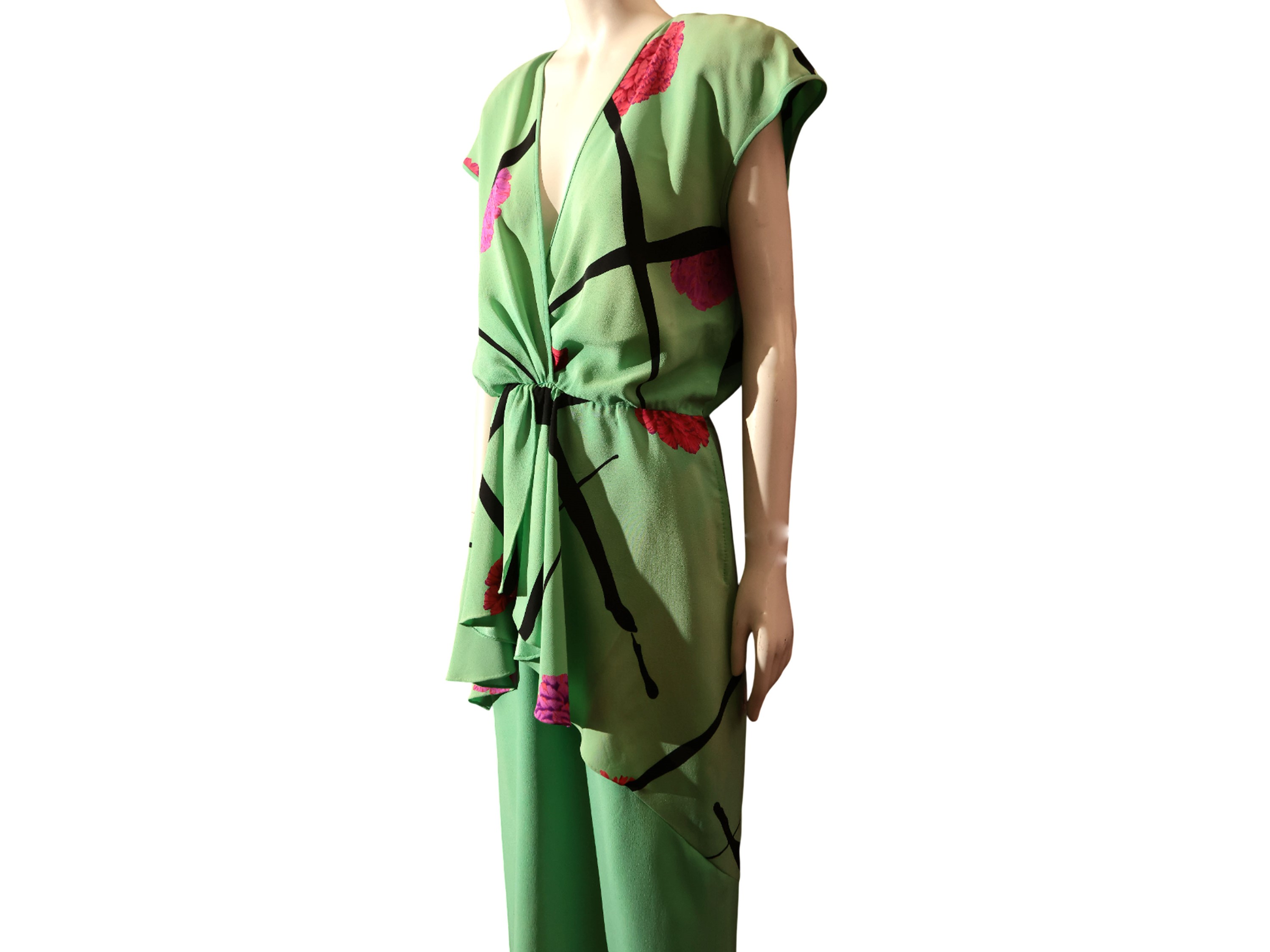 Valentino - Abito lungo in crepe di seta