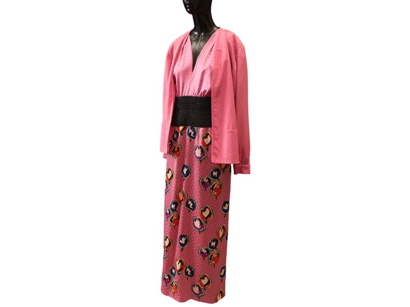 Night Valentino - Completo in seta rosa