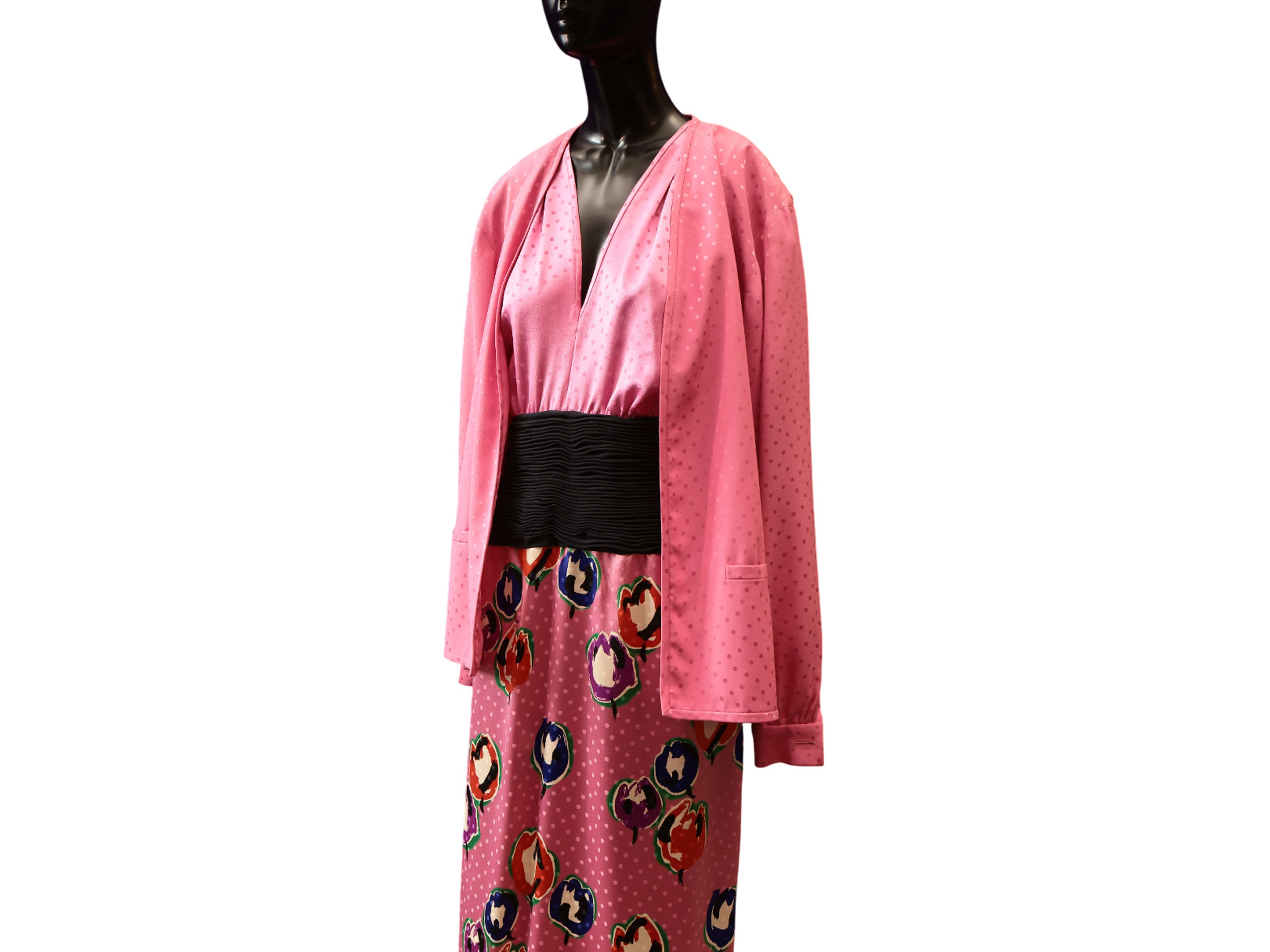 Night Valentino - Completo in seta rosa