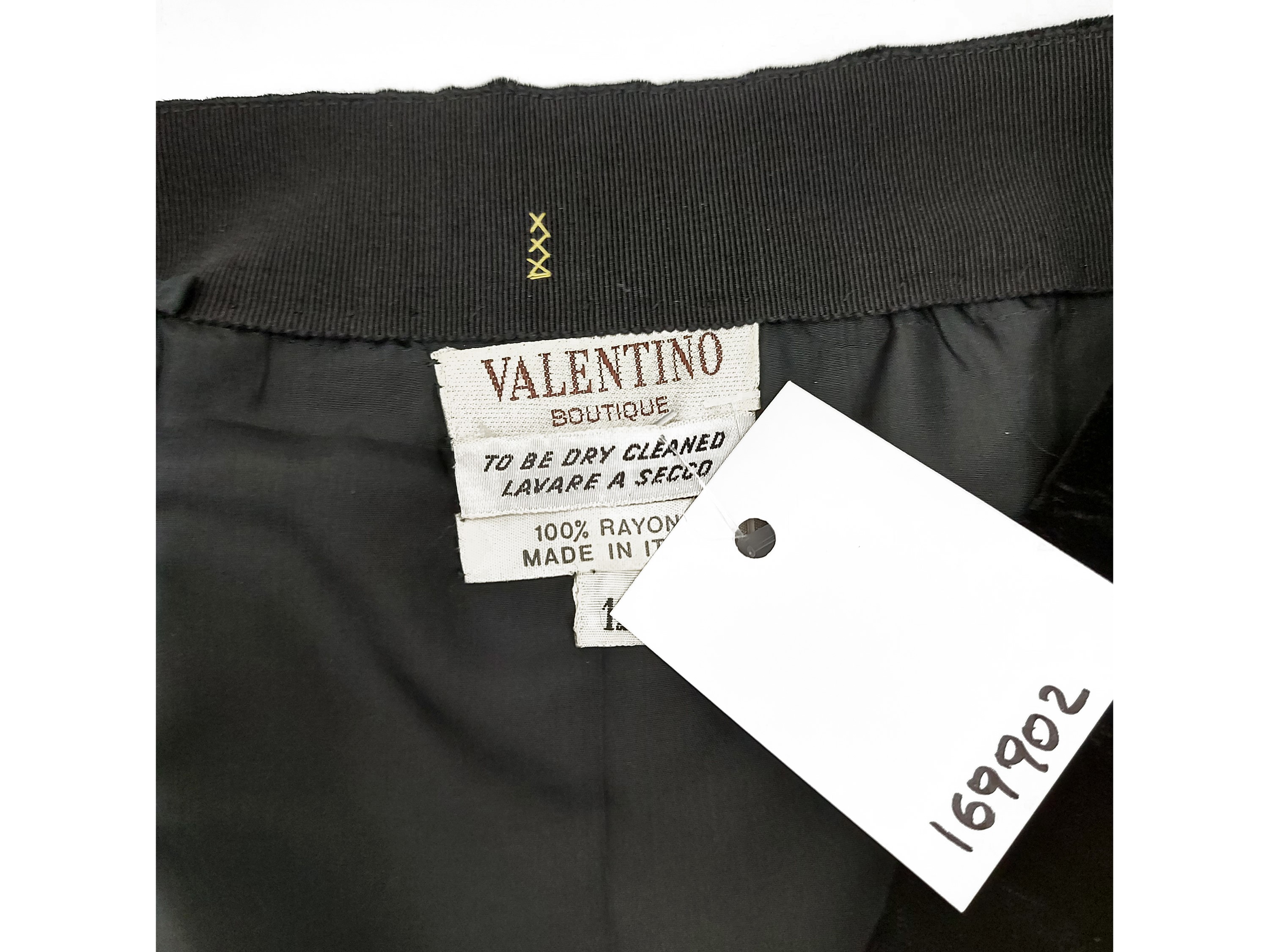 Valentino - Gonna lunga da sera in velluto nero