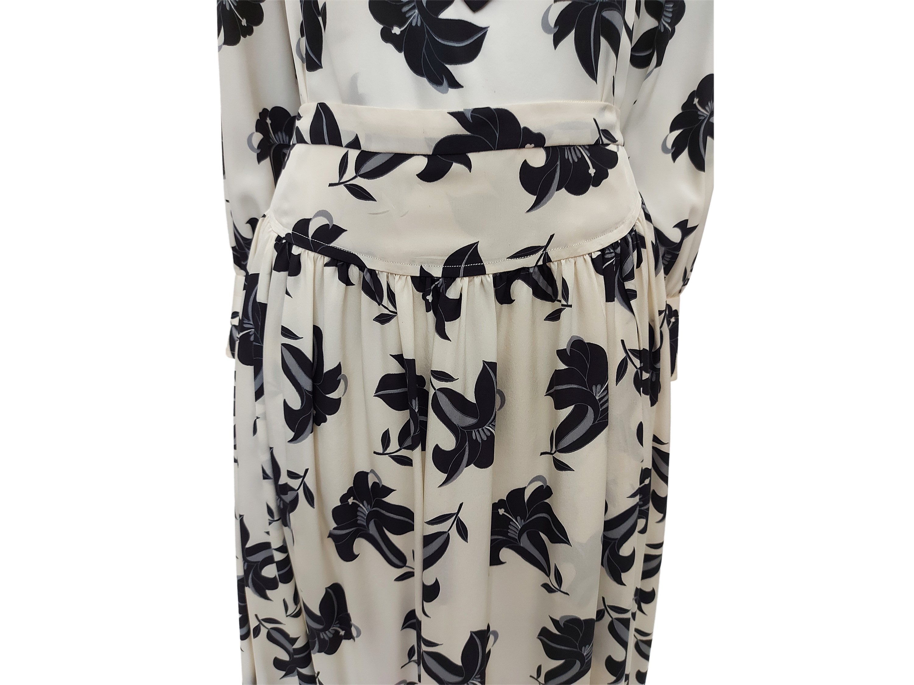 Valentino - Completo gonna midi e camicia in seta