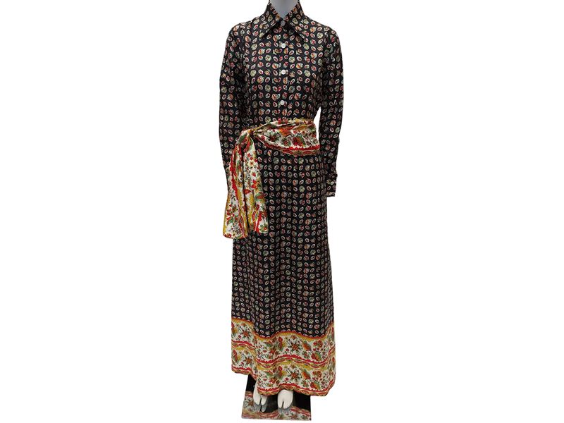 Valentino - Completo camicia, gonna midi e fusciacca in seta