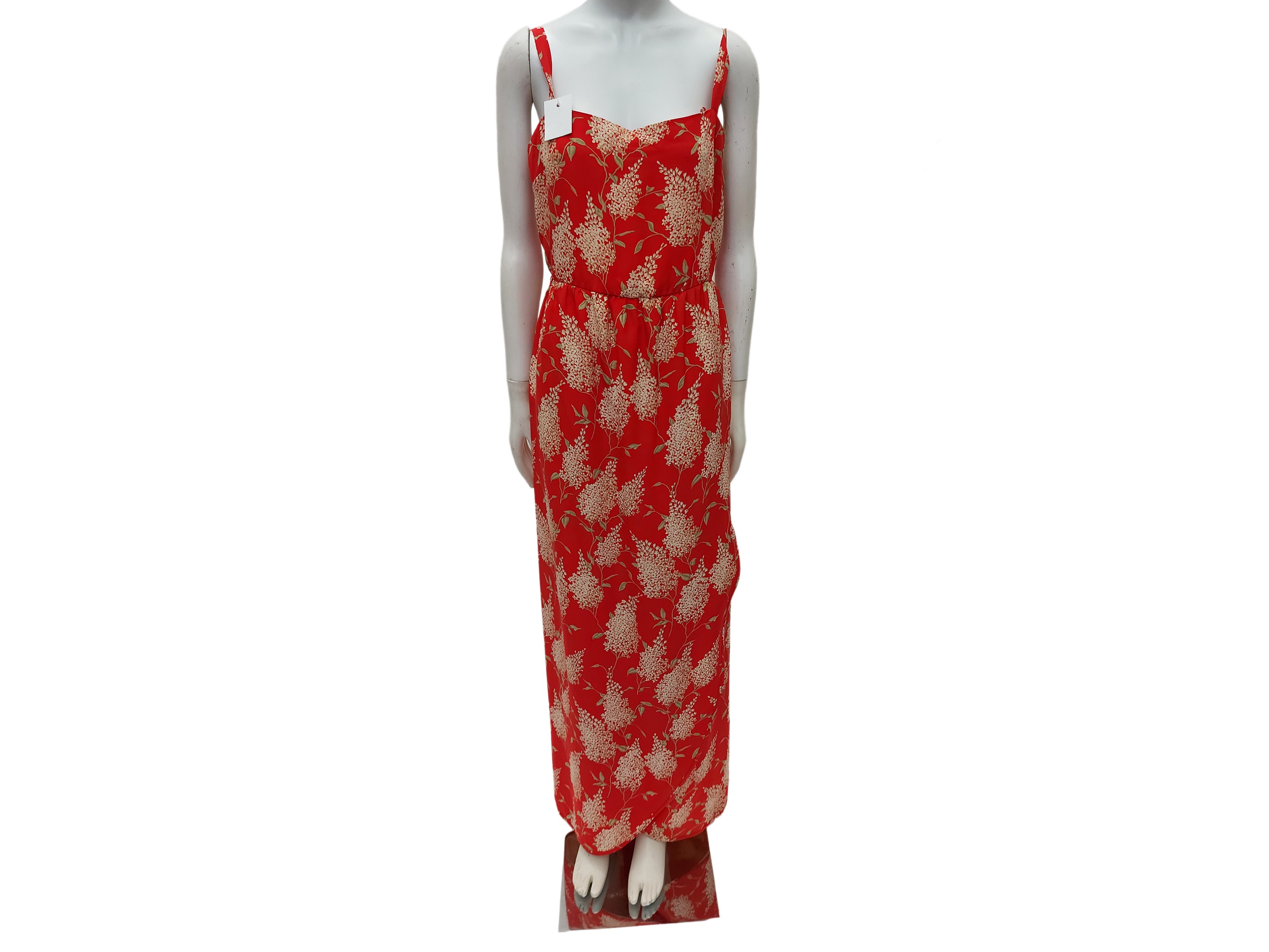 Abito lungo con giacchina in seta rossa, Rossana Massetti, Firenze