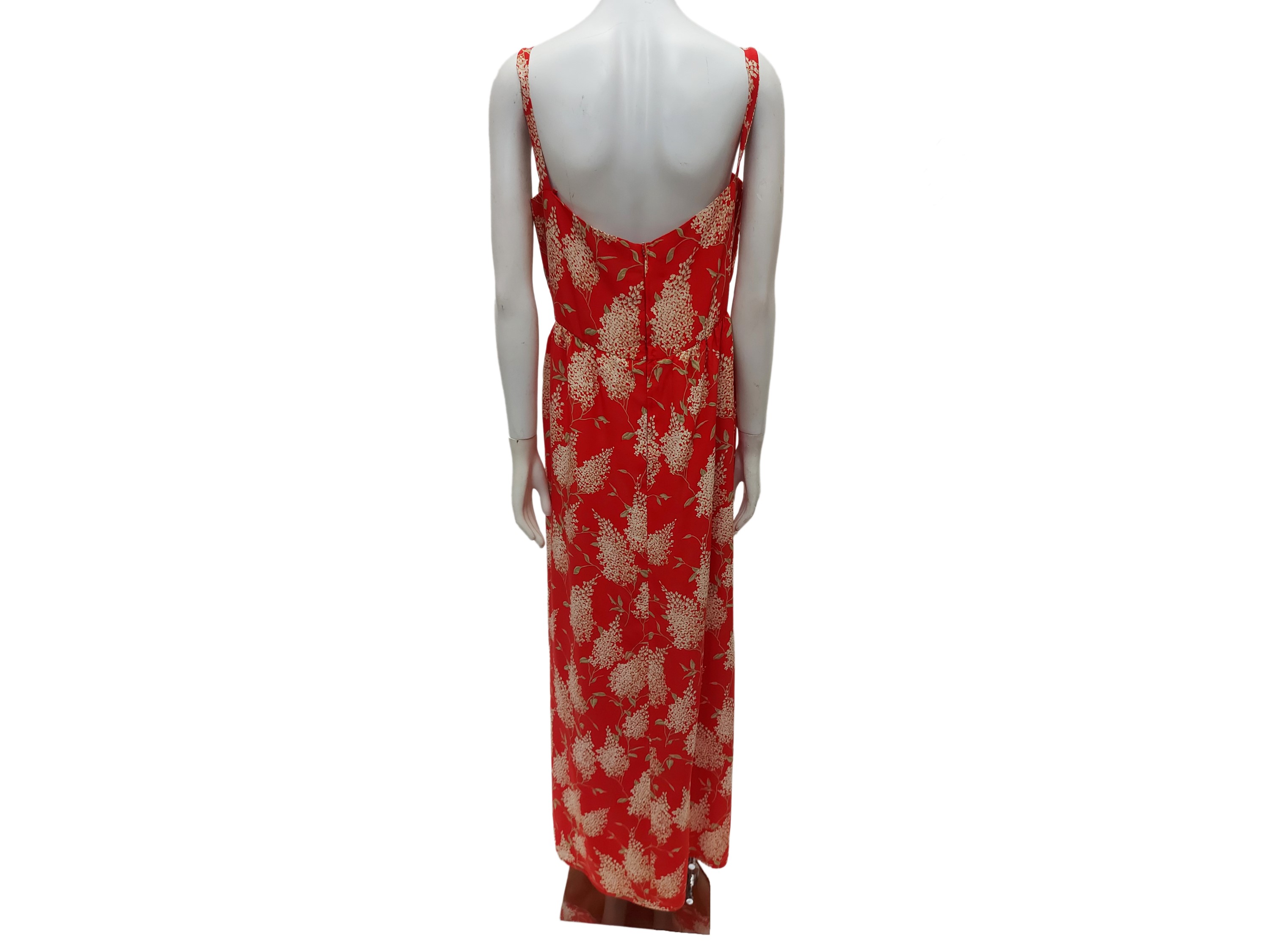 Abito lungo con giacchina in seta rossa, Rossana Massetti, Firenze