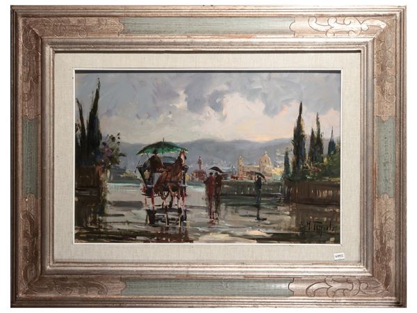 Mario Poggiali - Carriage in Piazzale Michelangelo