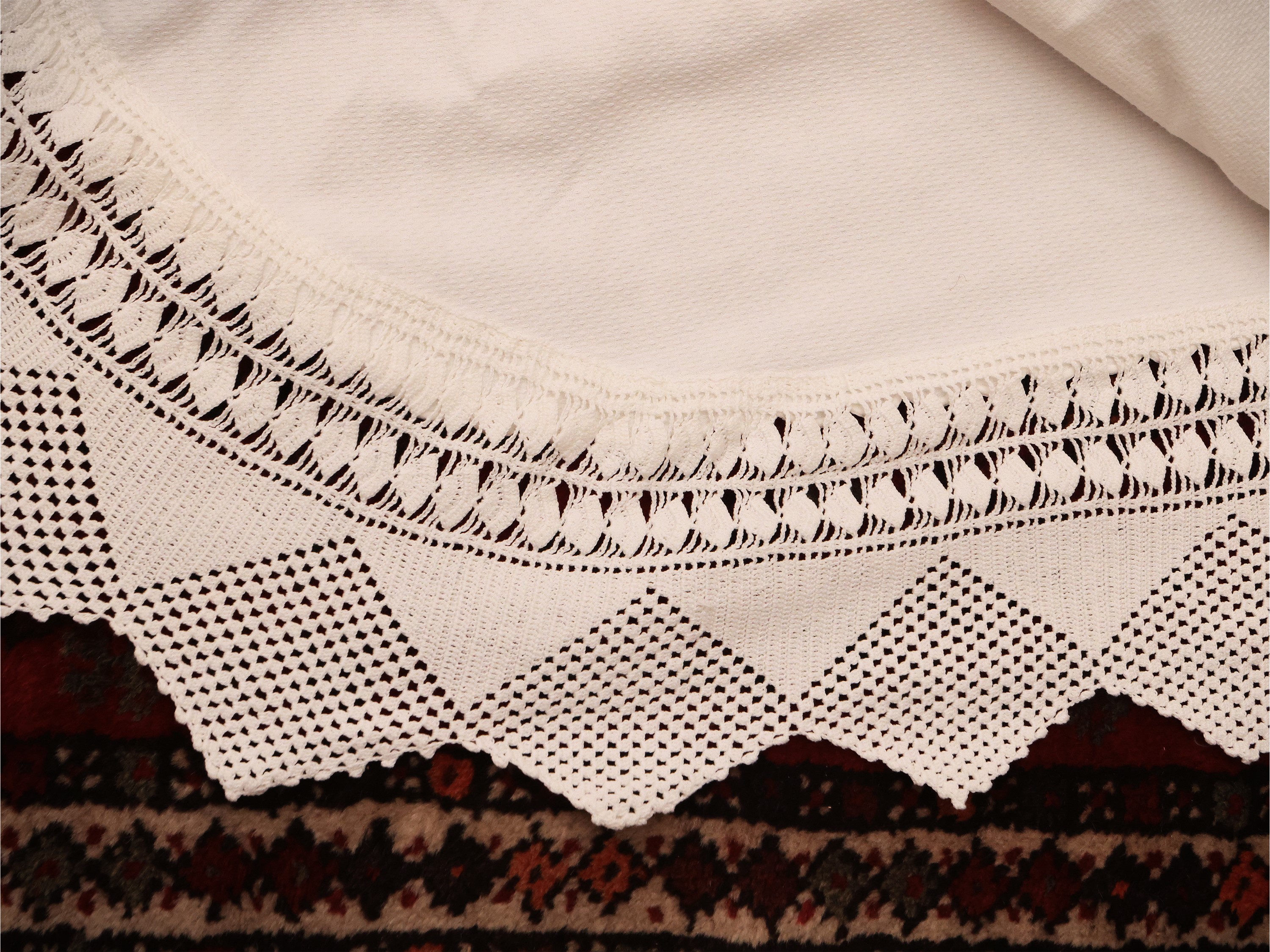 Copriletto Matrimoniale in Cotone Bianco