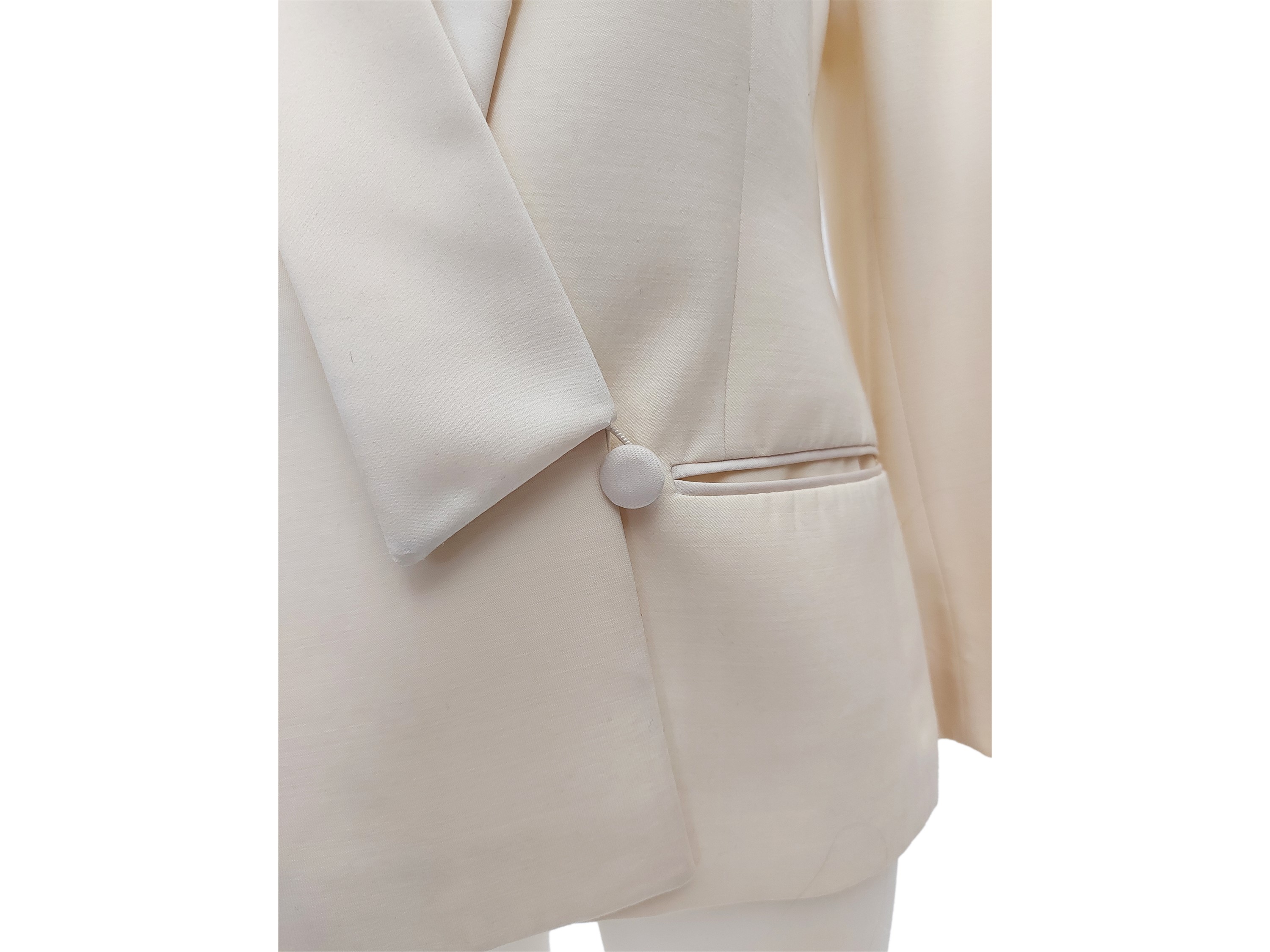 Cerruti 1881 Femme - Smoking in lana color panna