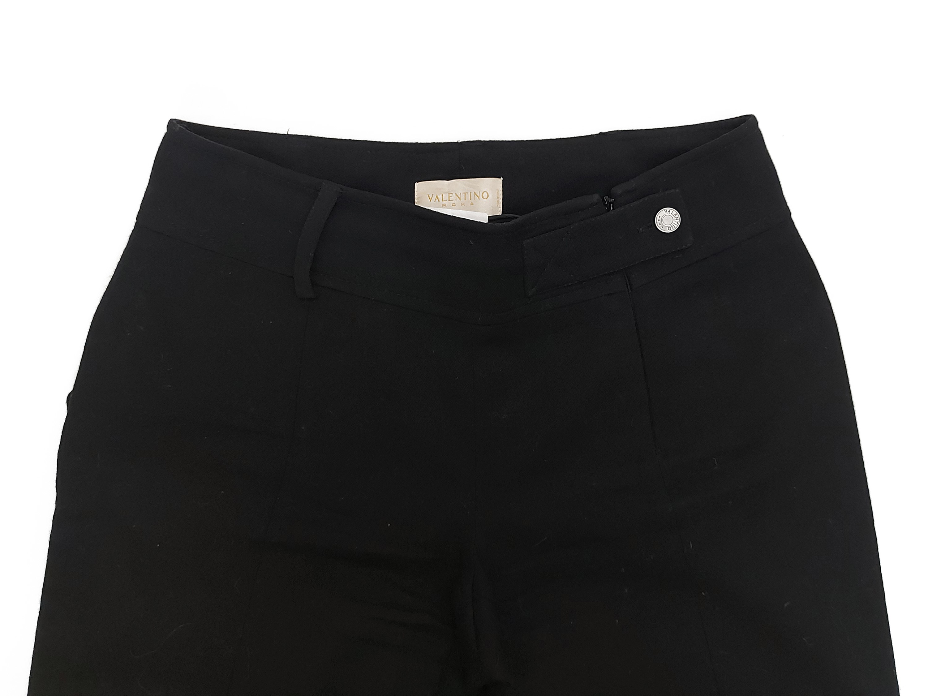 Valentino - Pantaloni in Lana Neri