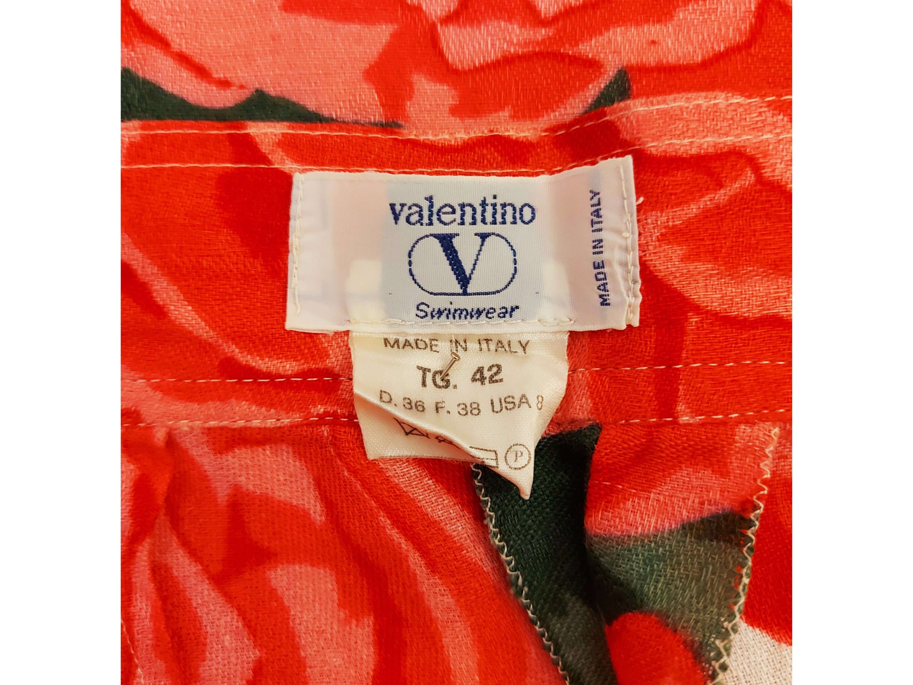 Valentino - Completo gonna midi e top in lino