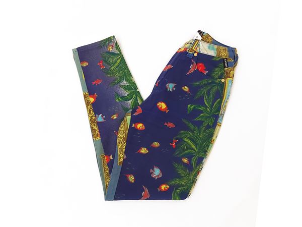 Versace Jeans Couture- Jeans fantasia oceano