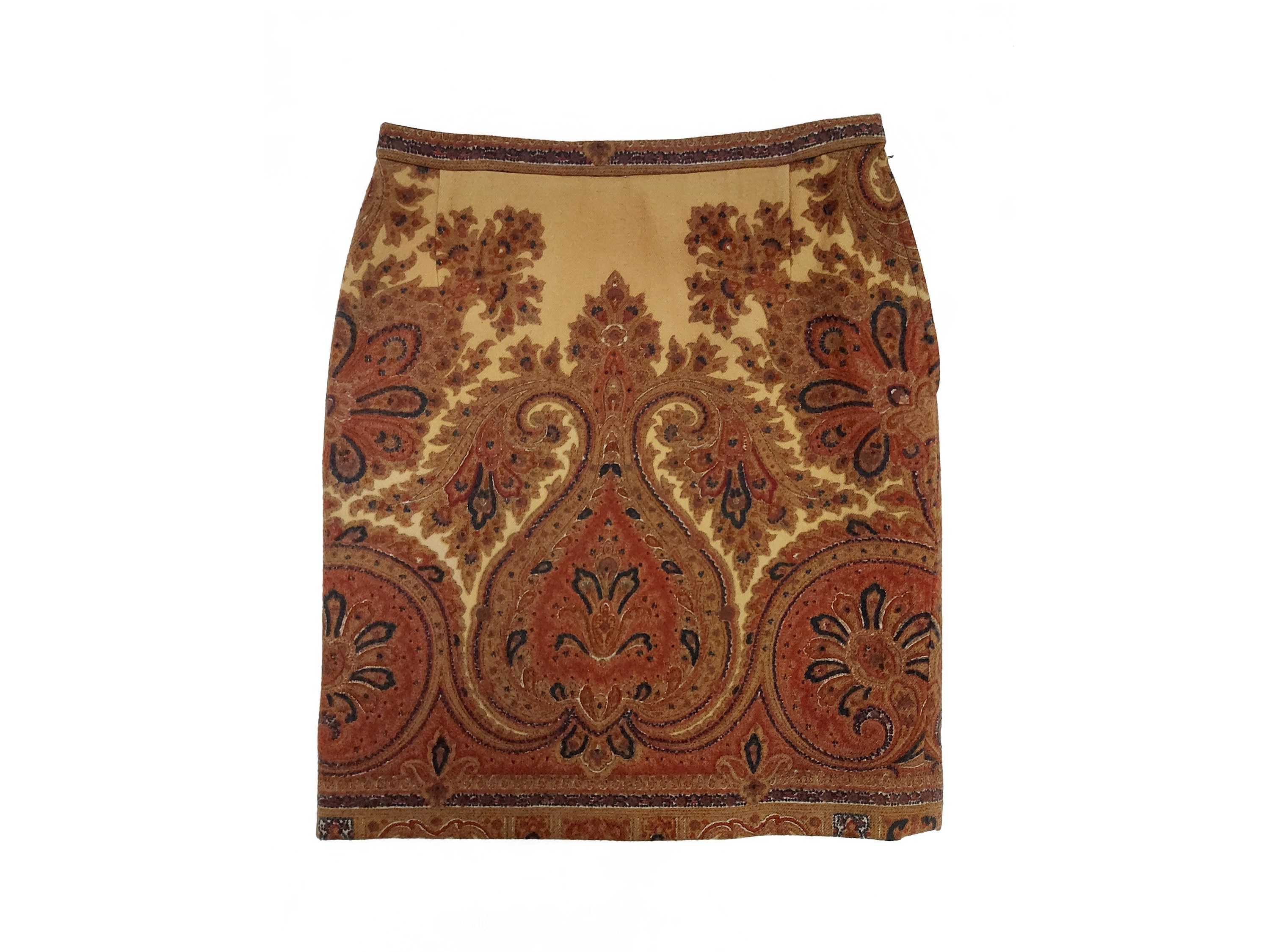 Valentino - Completo tre pezzi in lana fantasia nei toni del marrone