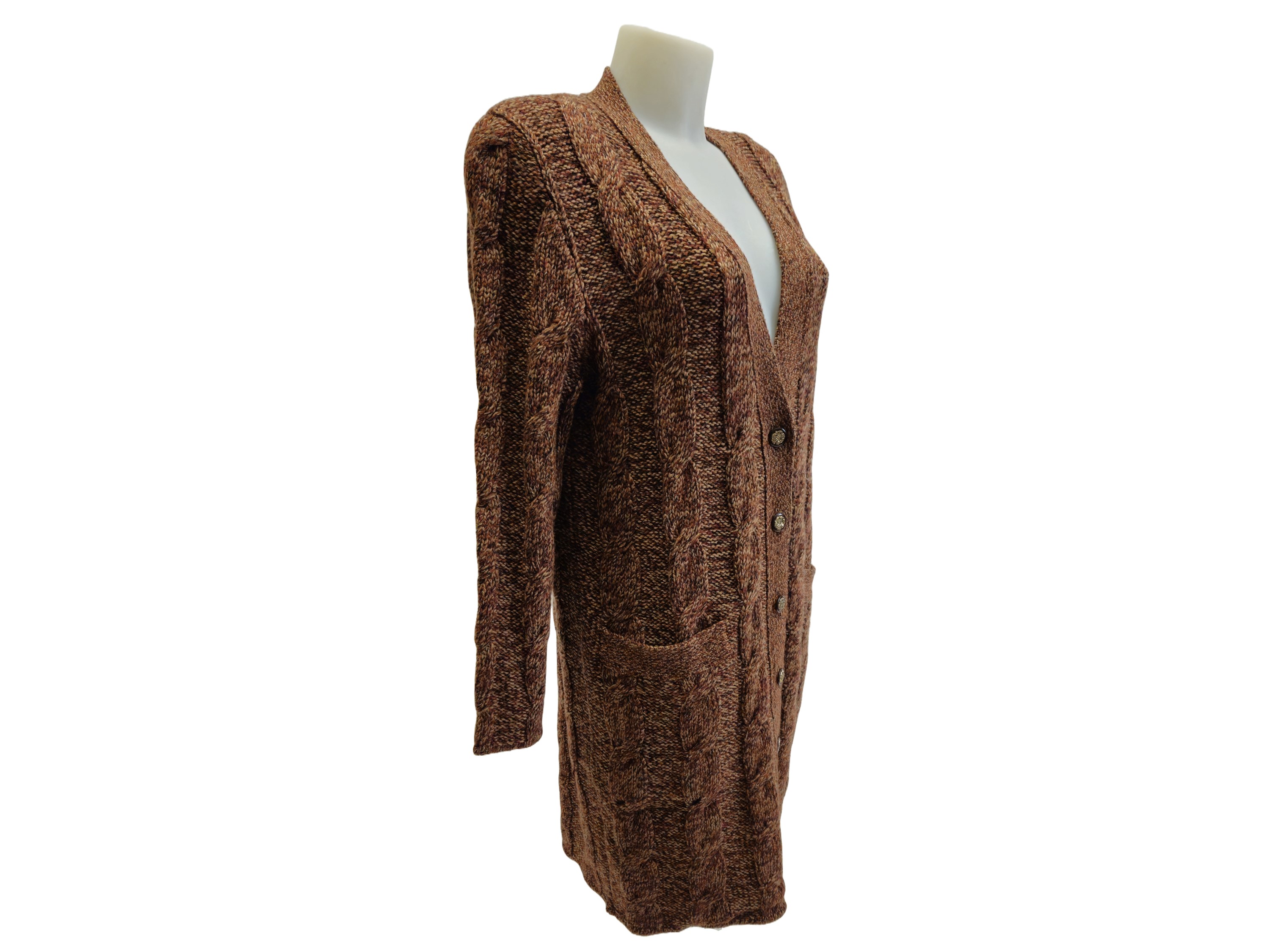 Valentino - Completo tre pezzi in lana fantasia nei toni del marrone