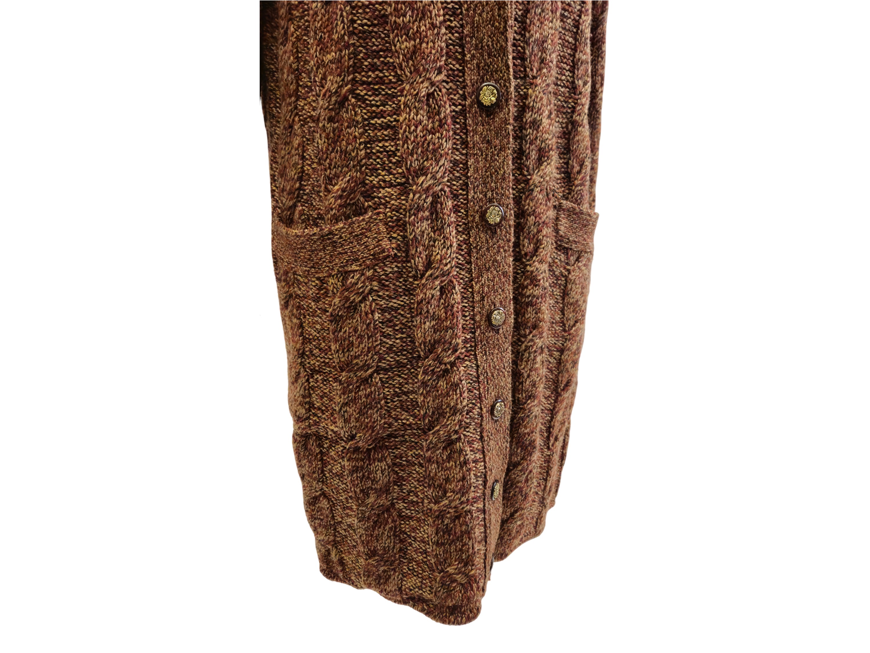 Valentino - Completo tre pezzi in lana fantasia nei toni del marrone