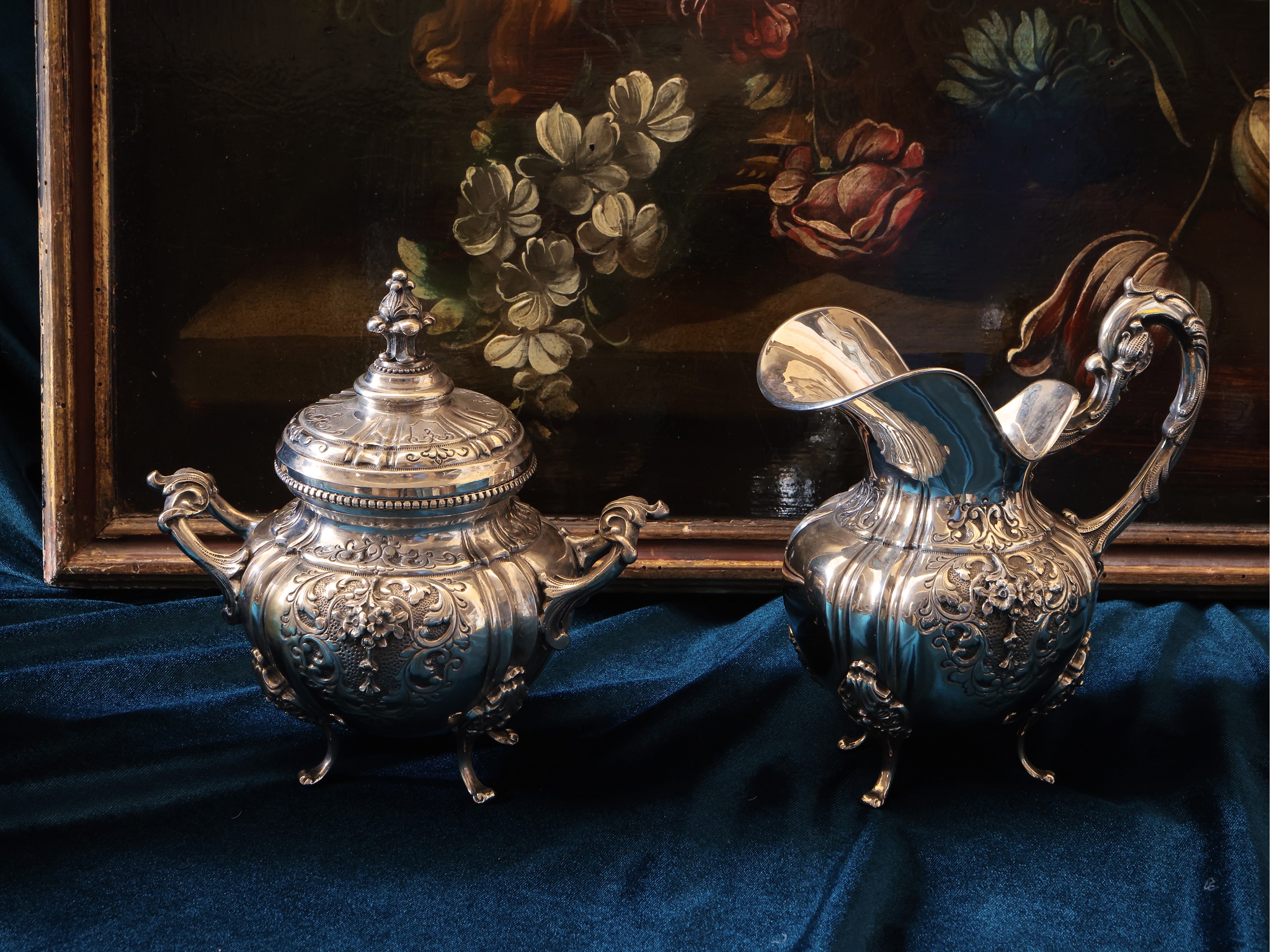 Servizio da tè e caffè in argento