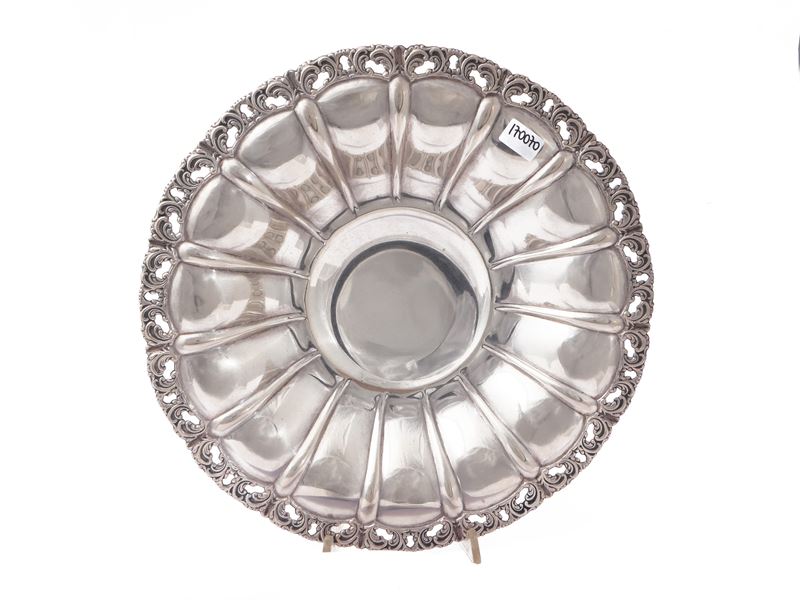 Vassoio centrotavola in argento