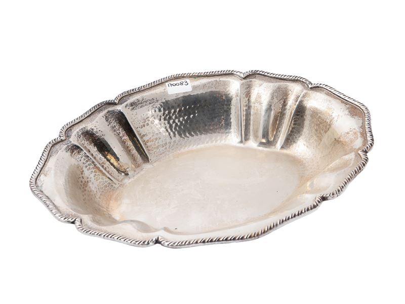 Cestino centrotavola in argento, Greggio Rino Padova