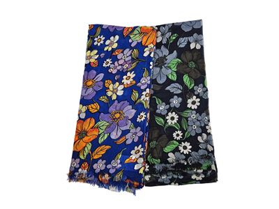Due Foulard in Cashmere a Motivo Floreale, 19 Andrea's 47