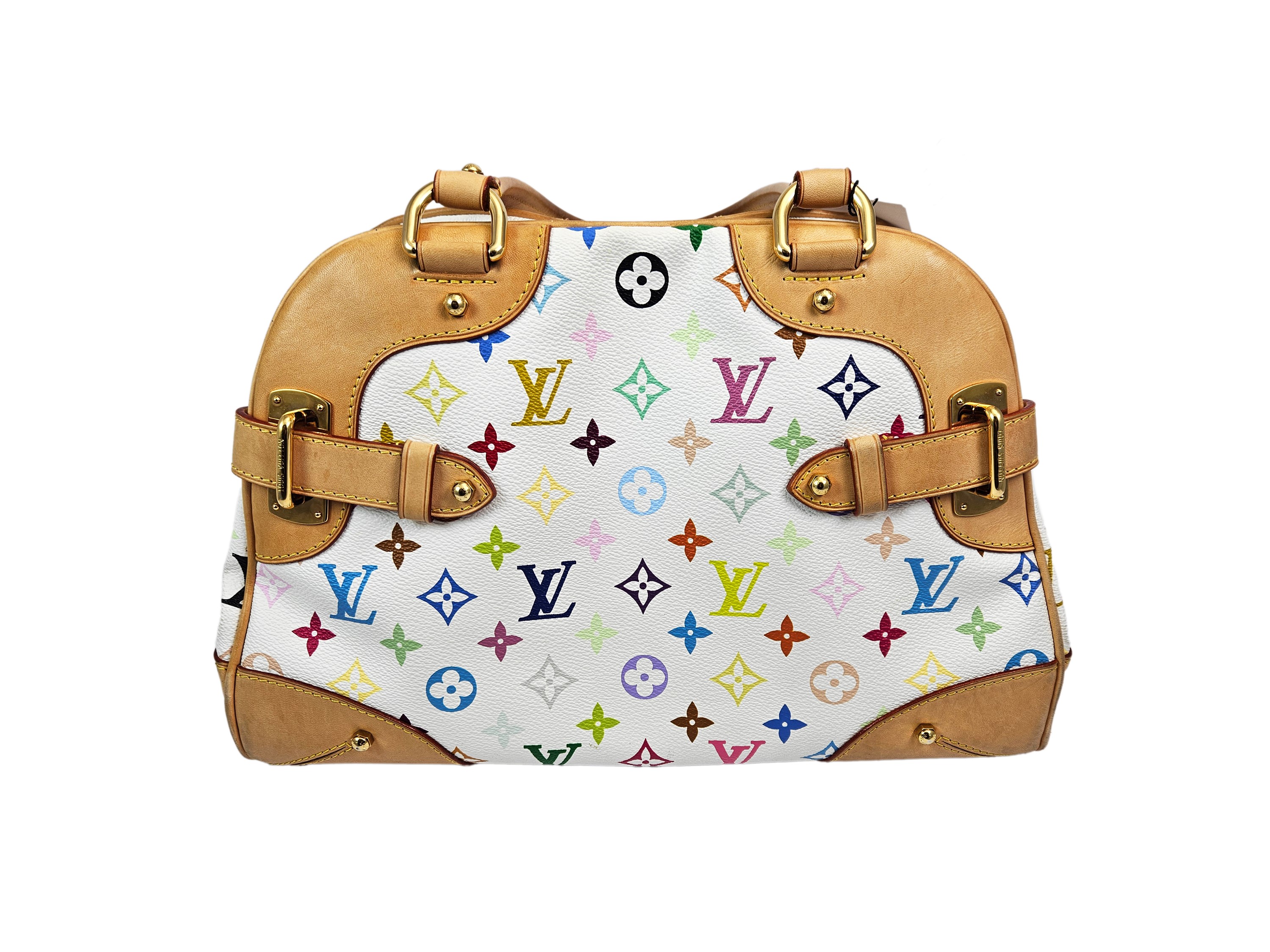 Louis Vuitton - Borsa "Alma" monogram multicolor e vacchetta