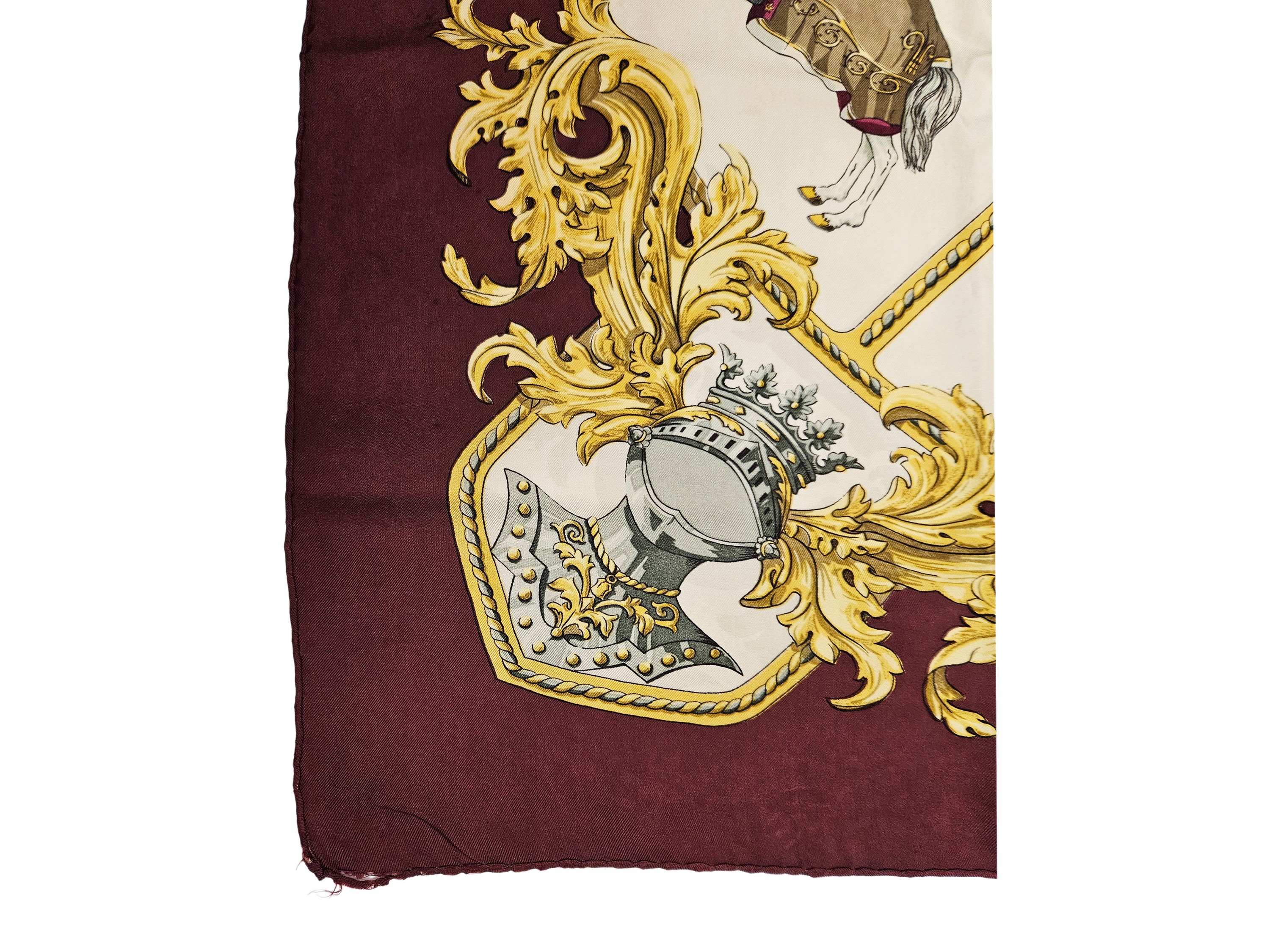 Hermès - Foulard in seta "Chevalerie" by Cathy Latham