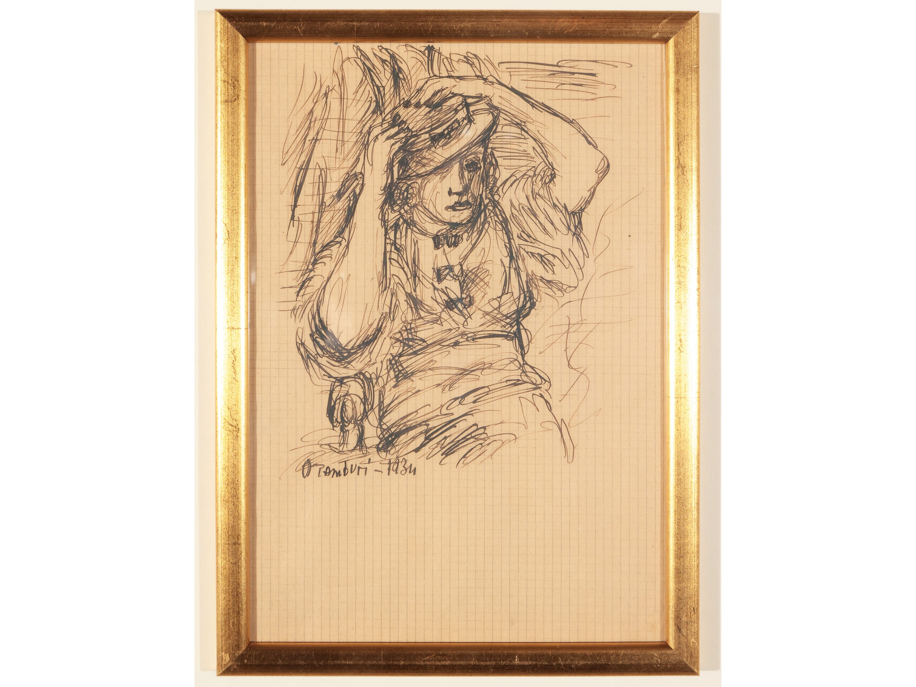 Orfeo Tamburi - Donna con Cappello 1934
