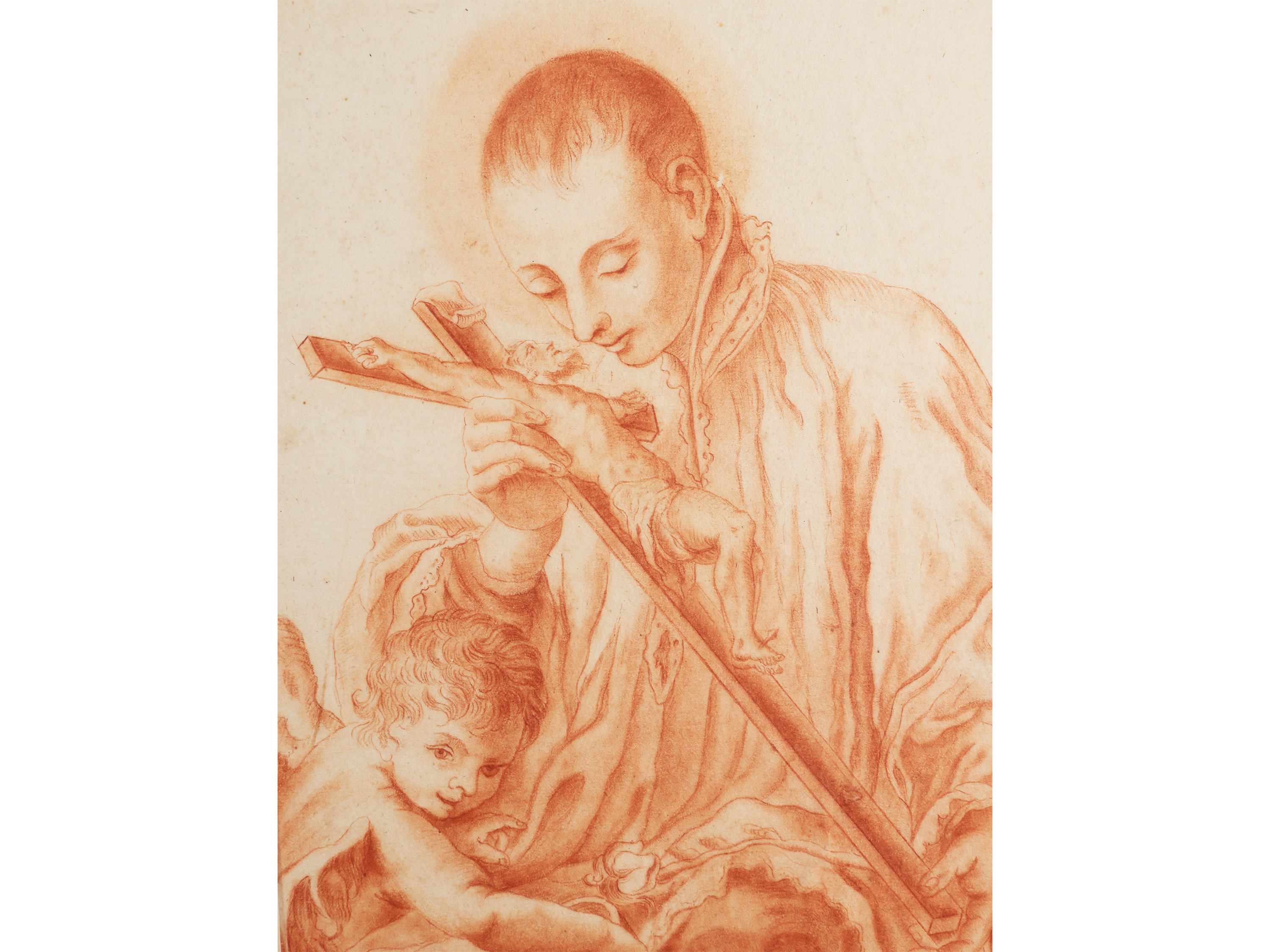 Cerchia di Giovanni Battista Tempesti - San Luigi Gonzaga Adora il Crocifisso