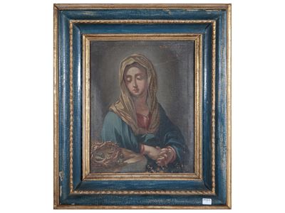Madonna in Meditazione sui Simboli della Passione