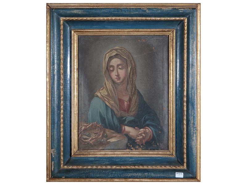 Da Francesco Trevisani - Madonna in Meditazione sui Simboli della Passione