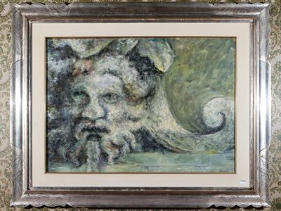 Particolare della Fontana di Piazza Monte di Pietà 1991