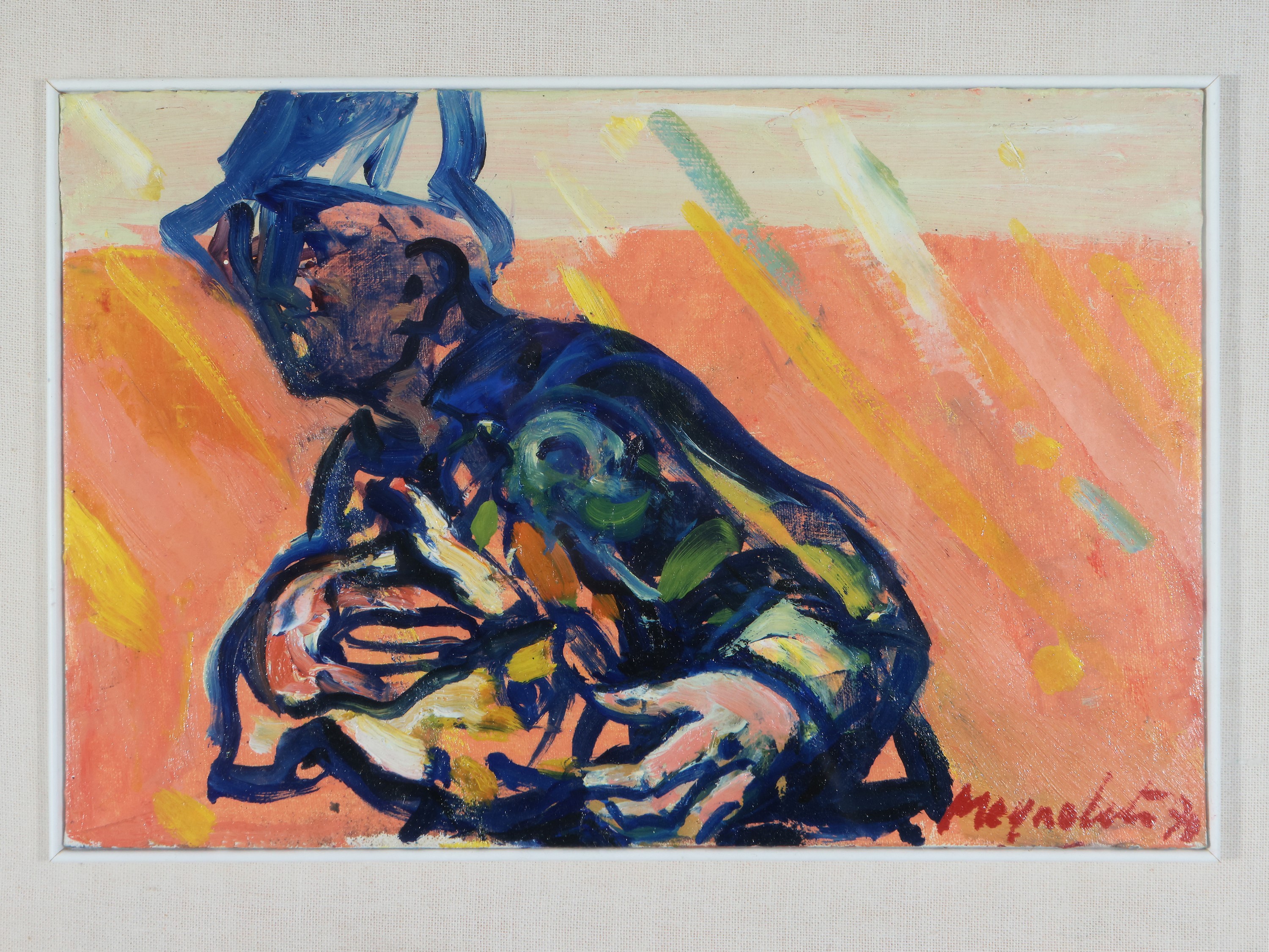 Cesco Magnolato - Figura con Anatra 1970