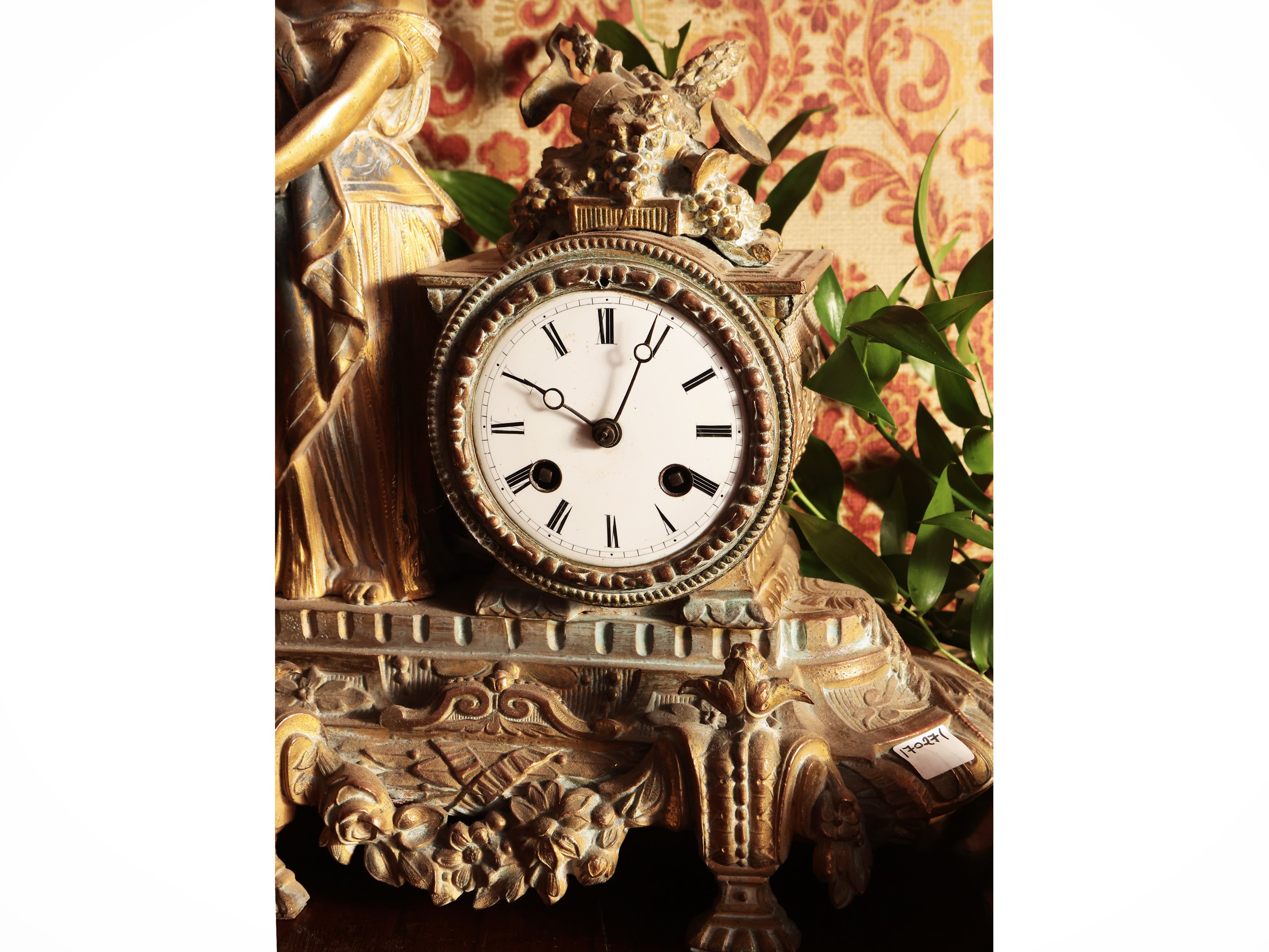 Orologio da Tavolo in Antimonio Dorato