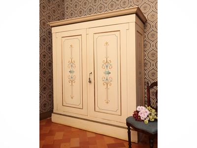 Armadio in Legno Tinto Bianco