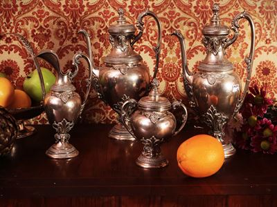 Servizio da Tè e Caffè in Argento