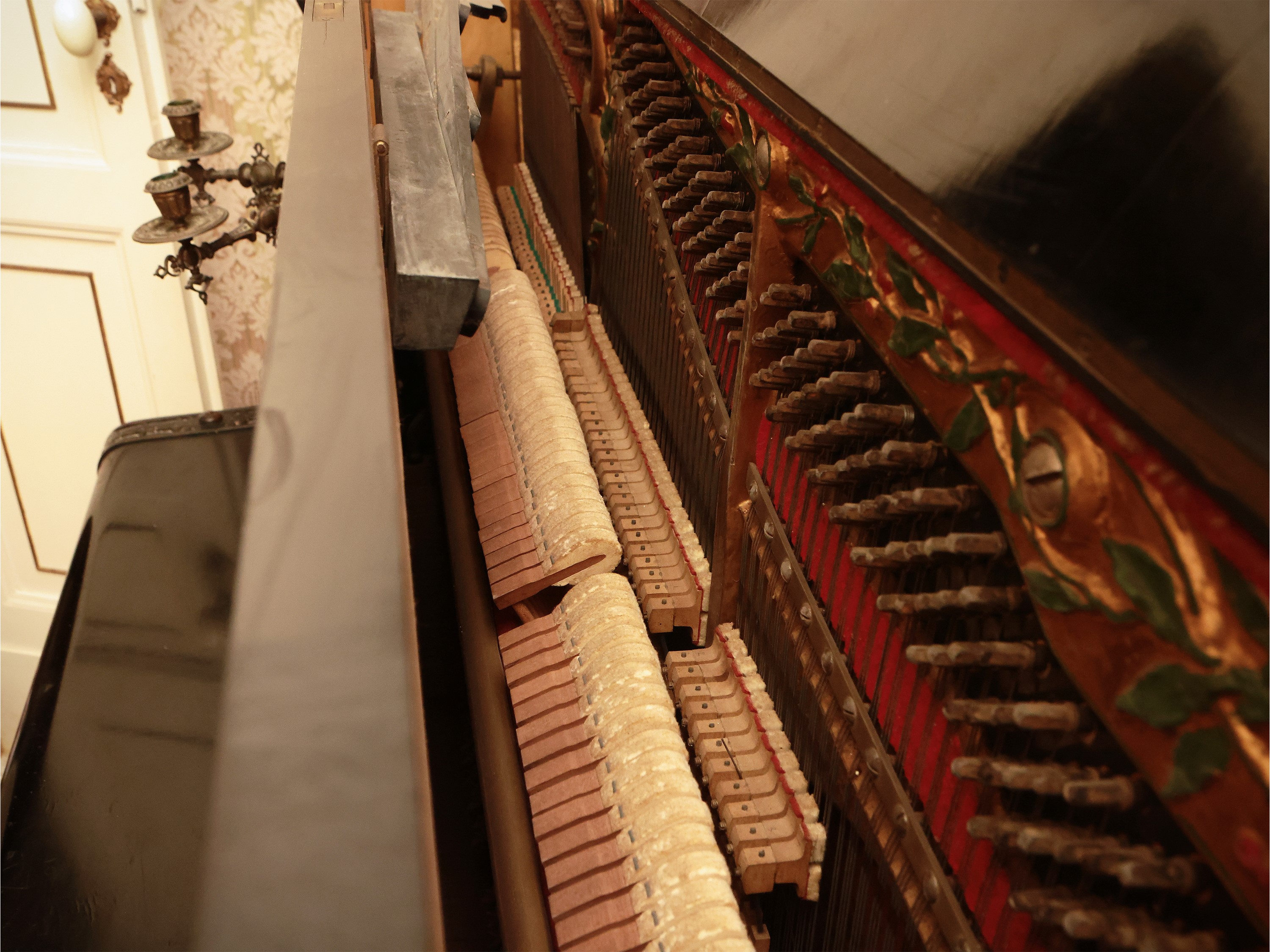 Pianoforte Verticale in Legno Ebanizzato, Paul Scharff Berlin