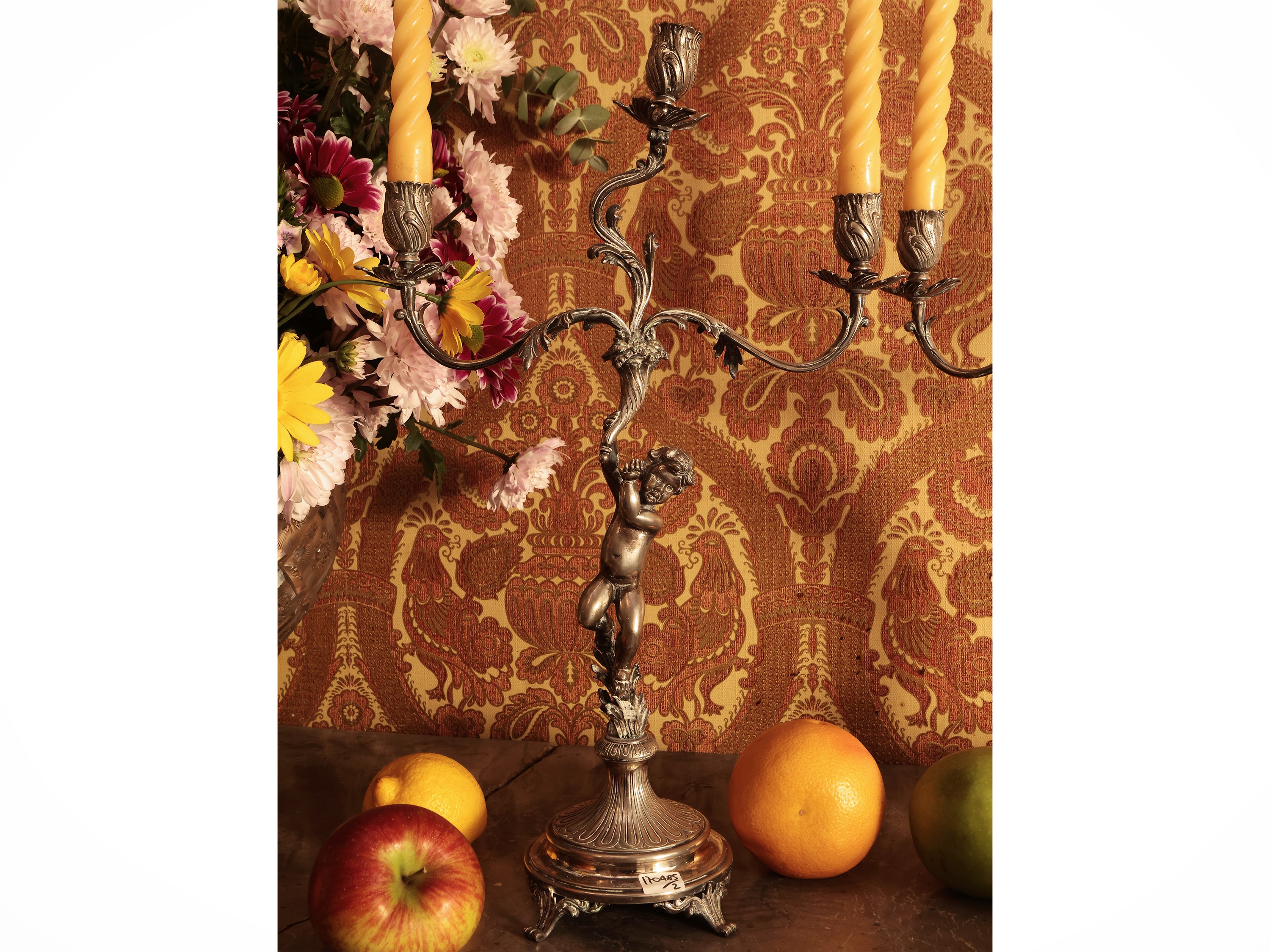 Coppia di Candelabri in Argento