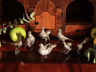 Collezione di Volatili in Argento