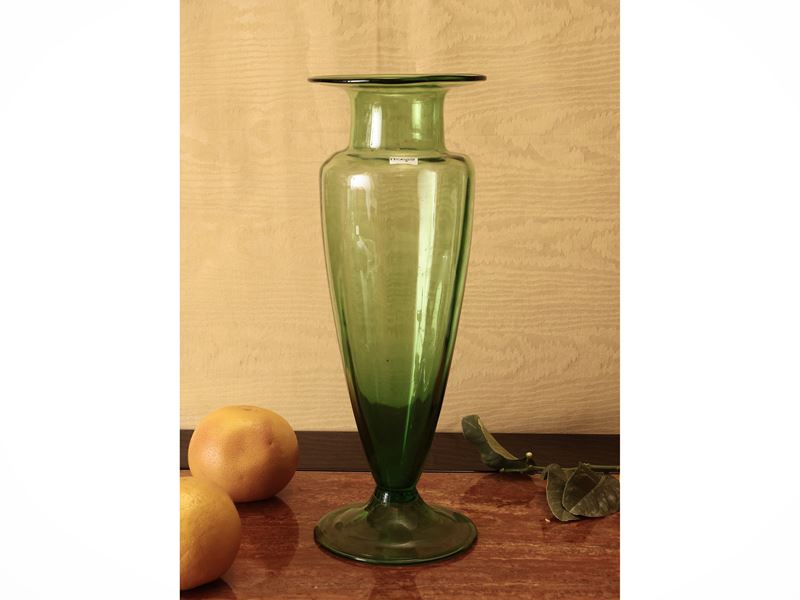 Vaso in Vetro Verde di Empoli