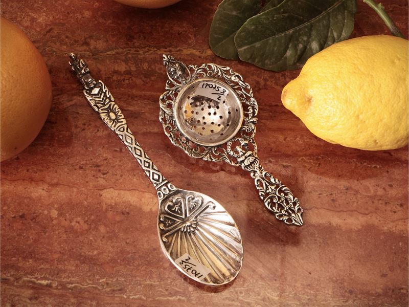 Due accessori per la tavola in argento 925, Cassetti