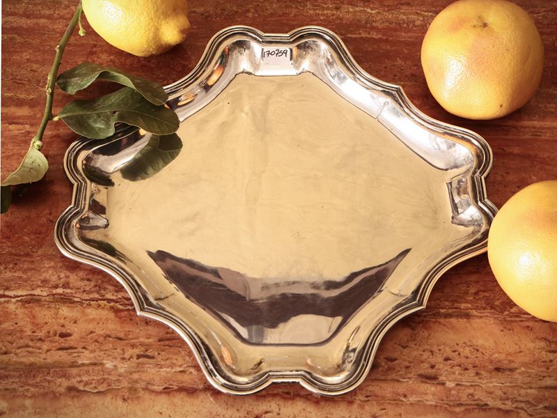 Vassoio in argento, Schiavon Angelo Treviso