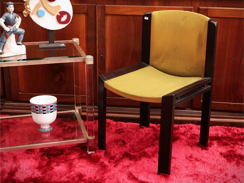 Serie di quattro sedie modello 300, Joe Colombo per Pozzi