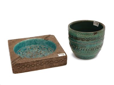 Due Accessori per la Casa in Ceramica Smaltata, Aldo Londi per Bitossi