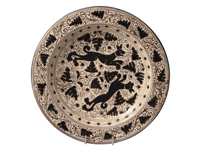 Piatto da Parata in Ceramica Smaltata
