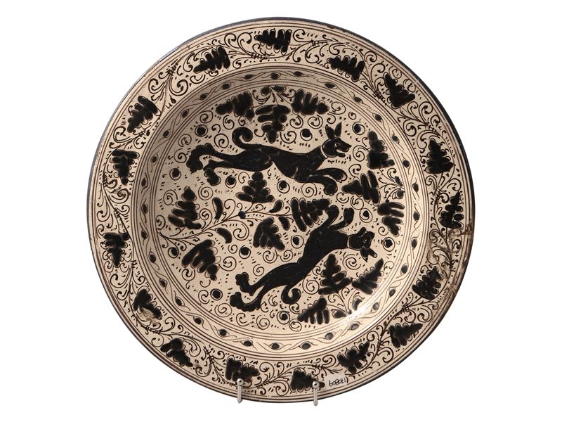 Piatto da Parata in Ceramica Smaltata