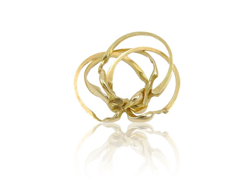 Anello componibile in oro giallo