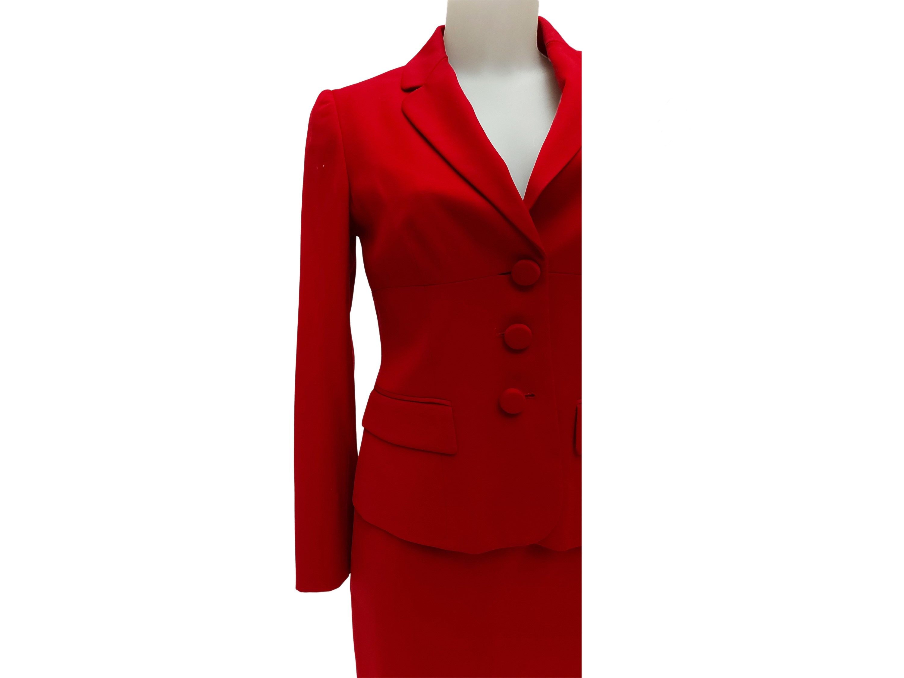 Moschino - Tailleur in Lana Rossa