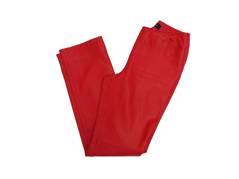 Escada - Pantaloni in pelle rossa