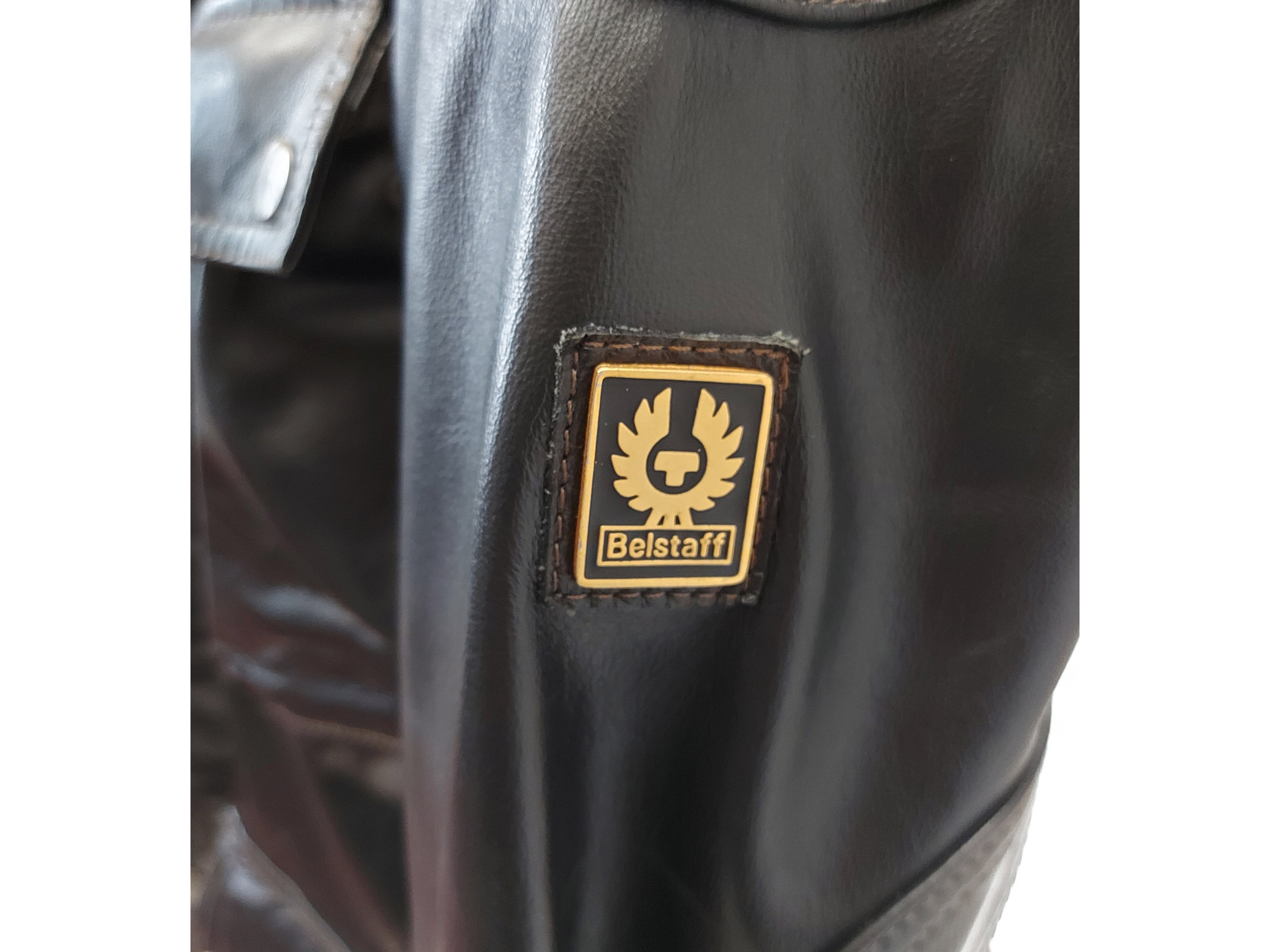 Belstaff - Giaccone in pelle nera