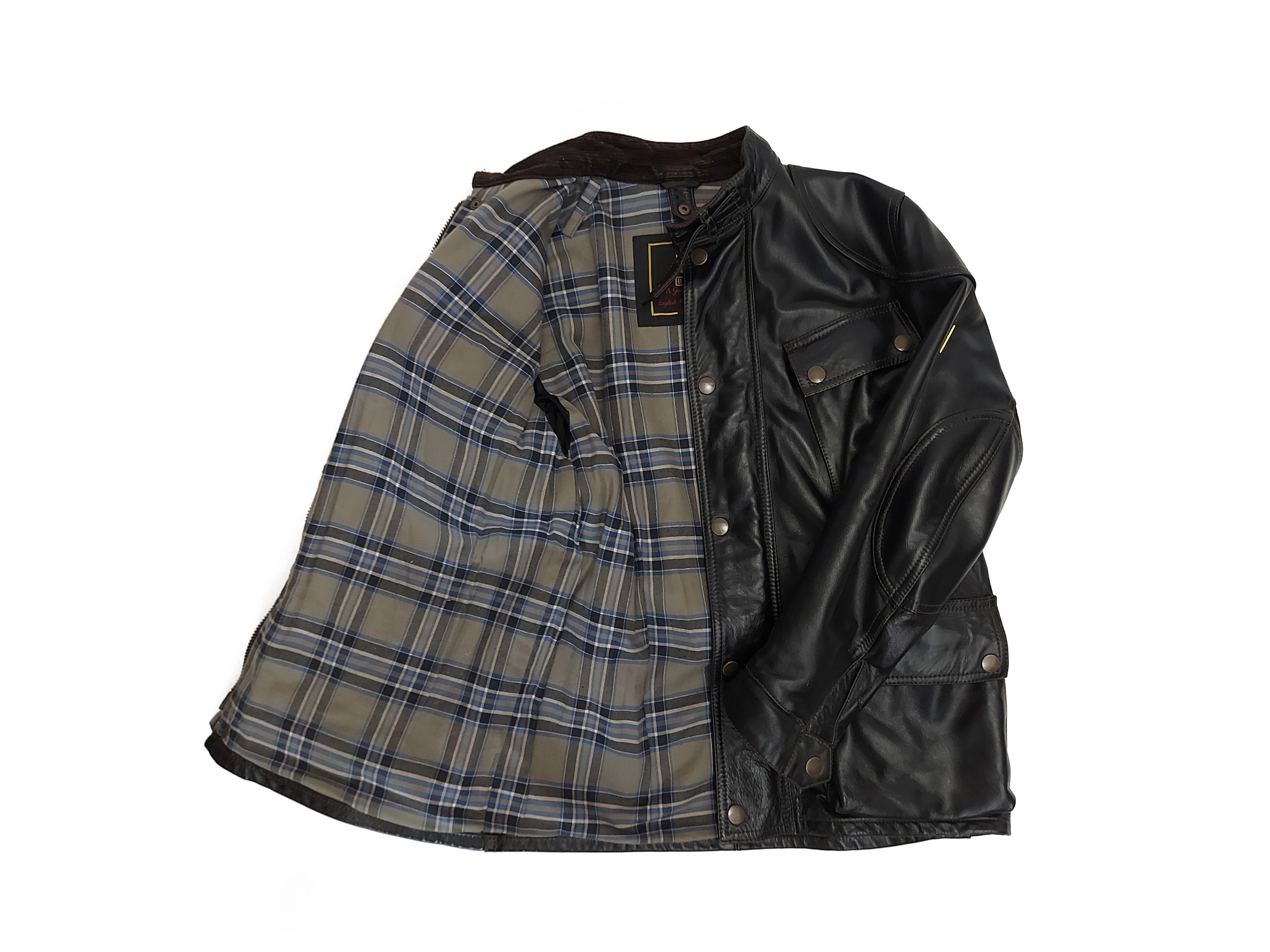 Belstaff - Giaccone in pelle nera