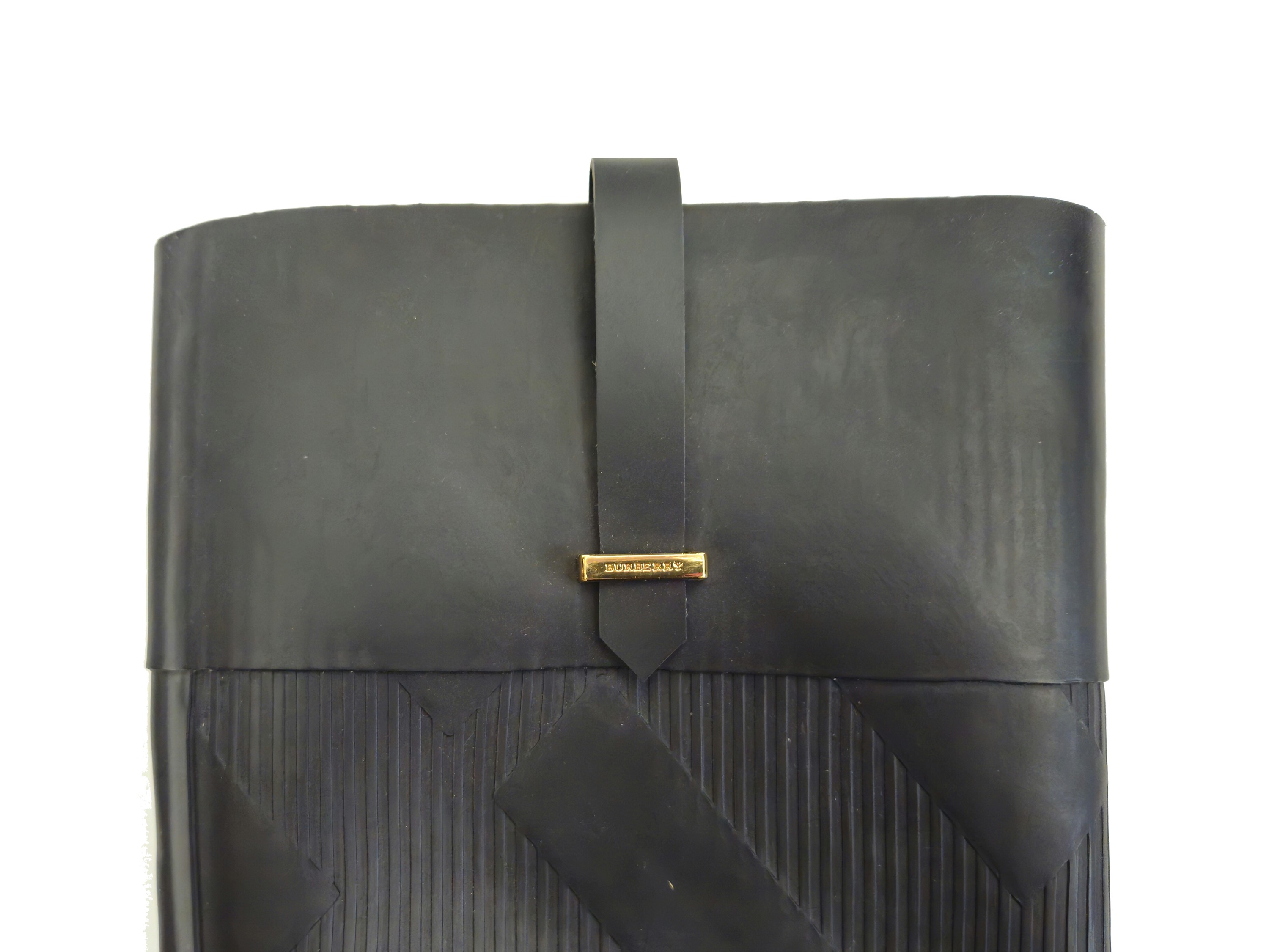 Burberry - Stivali da Pioggia in Gomma Nera